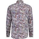 Guide London 60s Psychedelic Floral Print LS Shirt