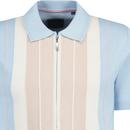Guide London Stripe Panel Zip Through Polo Shirt S