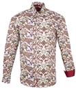 GUIDE LONDON 60s Psychedelic Mod Paisley Shirt