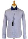 Graph Check GUIDE LONDON 60s Mod Big Collar Shirt