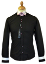 GUIDE LONDON Retro 60s Mod Double Collar Shirt B