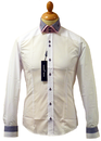 GUIDE LONDON Retro 60s Mod Double Collar Shirt WG
