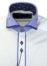 Stripe Double Collar GUIDE LONDON 60s Mod Shirt W