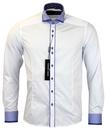 Stripe Double Collar GUIDE LONDON 60s Mod Shirt W
