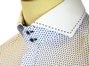 GUIDE LONDON Retro 60s Mod Multi Polka Dot Shirt