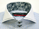 GUIDE LONDON Retro 60s Mod Multi Polka Dot Shirt