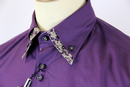 Floral Trim LAMBRETTA 60s Mod Double Collar Shirt