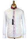 Pindot Double Collar GUIDE LONDON 60s Mod Shirt W