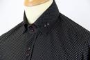 Polka Dot GUIDE LONDON 60s Mod Spread Collar Shirt
