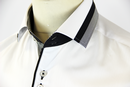 Stripe Trim GUIDE LONDON 60s Mod Tailored Shirt W