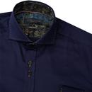 GUIDE LONDON 60s Mod Stitch Collar Smart Shirt (N)