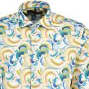 Guide London Soft Touch Swirl Print L/S Shirt 