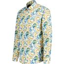 Guide London Soft Touch Swirl Print L/S Shirt 