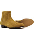 Winston H by HUDSON Retro Suede Cuban Heel Boots
