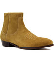 Winston H by HUDSON Retro Suede Cuban Heel Boots