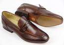Reyes H by HUDSON Retro Mod Leather Saddle Loafers