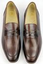 Reyes H by HUDSON Retro Mod Leather Saddle Loafers