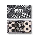 +Happy Socks 3 Pack Black & White 2Tone Gift Set 