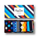 +Happy Socks 4 Pack Spots & Stripes Gift Set 