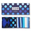 Happy Socks 4 Pack Navy Socks Gift Set P003447 Box Photo 1
