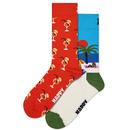 Happy Socks Beach Life 2 Pack Socks Gift Set P002651-7300