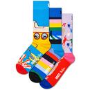 +Happy Socks X The Beatles 3 Pack Boxed Gift Set