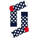 Happy Socks Big Dot Retro Socks in Navy