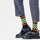 +Happy Socks Checked Stripe Mod Sneaker Socks B/G