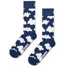 Happy Socks Men's Retro Cloudy Socks in Navy P000039