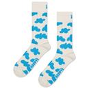 Happy Socks Women's Cloudy Socks in Off White P002588-1000