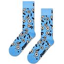 Happy Socks Women's Retro 60s Crazy Daisy Dancing Flower socks in Blue P000711