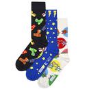 Happy Socks x Elton John 3 Pack Socks Rocket Man Gift Set P000855