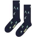 Happy Socks Retro Footballers World Cup Socks in Navy P001168