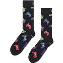 Happy Socks Controller Men's Retro Gaming Socks in Black P003161