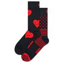 Happy Socks I Heart U Valentines Day Gift Set in Black and red