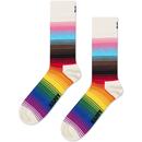 Happy Socks Pride Stripe Socks in White P002623-1000