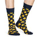 +Happy Socks Retro Rubber Duck Crew Socks (Navy)