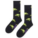 Happy Socks Men's Retro Halloween Spider Socks in Black and Green
