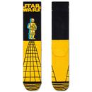 Happy Socks Star Wars C-3PO Retro Socks in Gold and Black P000273