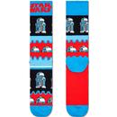 Happy Socks Star Wars R2-D2 Retro Socks in Black/Blue/Red P000270