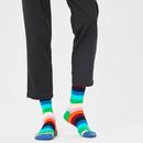 + Retro Stripe HAPPY SOCKS Men's Striped Socks