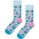 Happy Socks x The Beatles All You Need Is Love Socks in Pink and Blue P003939