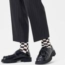 +Happy Socks Retro 2Tone Dizzy Check Crew Socks 