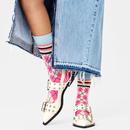 +Happy Socks Women's Retro Mixed Argyle Crew Socks