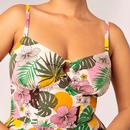 Benita Hell Bunny 50s Tropical Print Midi Dress