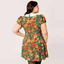 Autumn Hell Bunny Retro Mod Autumnal Mini Dress