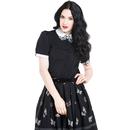 Laeticia HELL BUNNY Retro Butterfly Collar Blouse