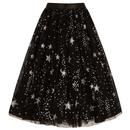Cosmic Love HELL BUNNY Vintage Stars Tulle Skirt