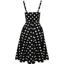 Domino Hell Bunny Retro 50s Polka Dot Flare Dress 