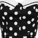 Domino Hell Bunny Retro 50s Polka Dot Flare Dress 